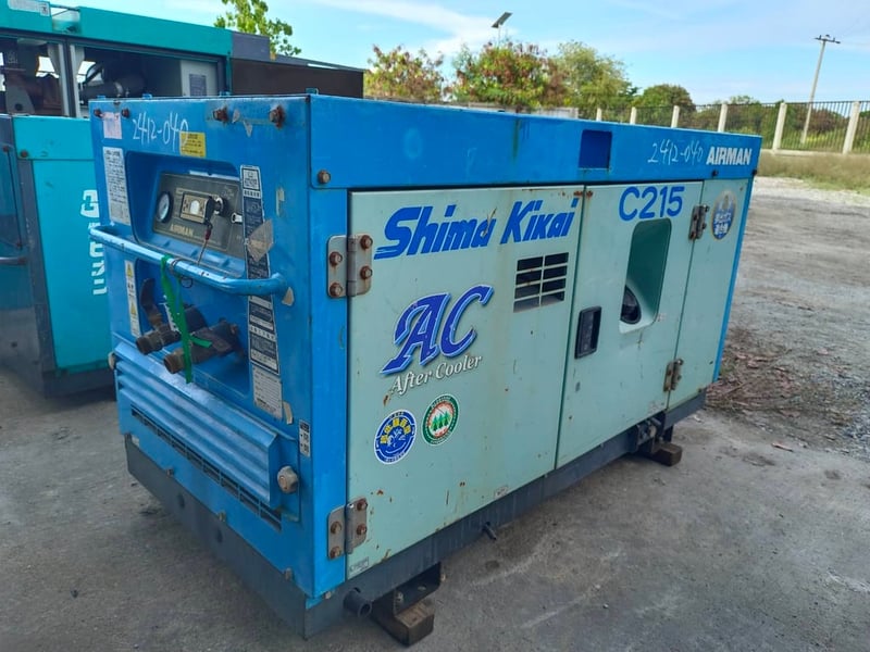 ปั๊มลม AIRMAN PDS100SC ชั่วโมง:1,181 นำเข้ายี่ปุ่น ไม่เคยใช้งานในไทย