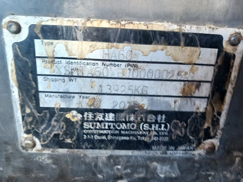 รถปูยาง Sumitomo HA60W-7 ชั่วโมง: 4,674 มีระบบสั่นและสับครบ นำเข้าจากยี่ปุ่น รถปูยาง Sumitomo HA60W-7 ชั่วโมง: 4,674 มีระบบสั่นและสับครบ นำเข้าจากยี่ปุ่น