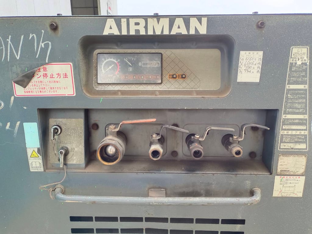 ปั๊มลม AIRMAN 265cfm PDS265S นำเข้ายี่ปุ่น ไม่เคยใช้งานในไทย