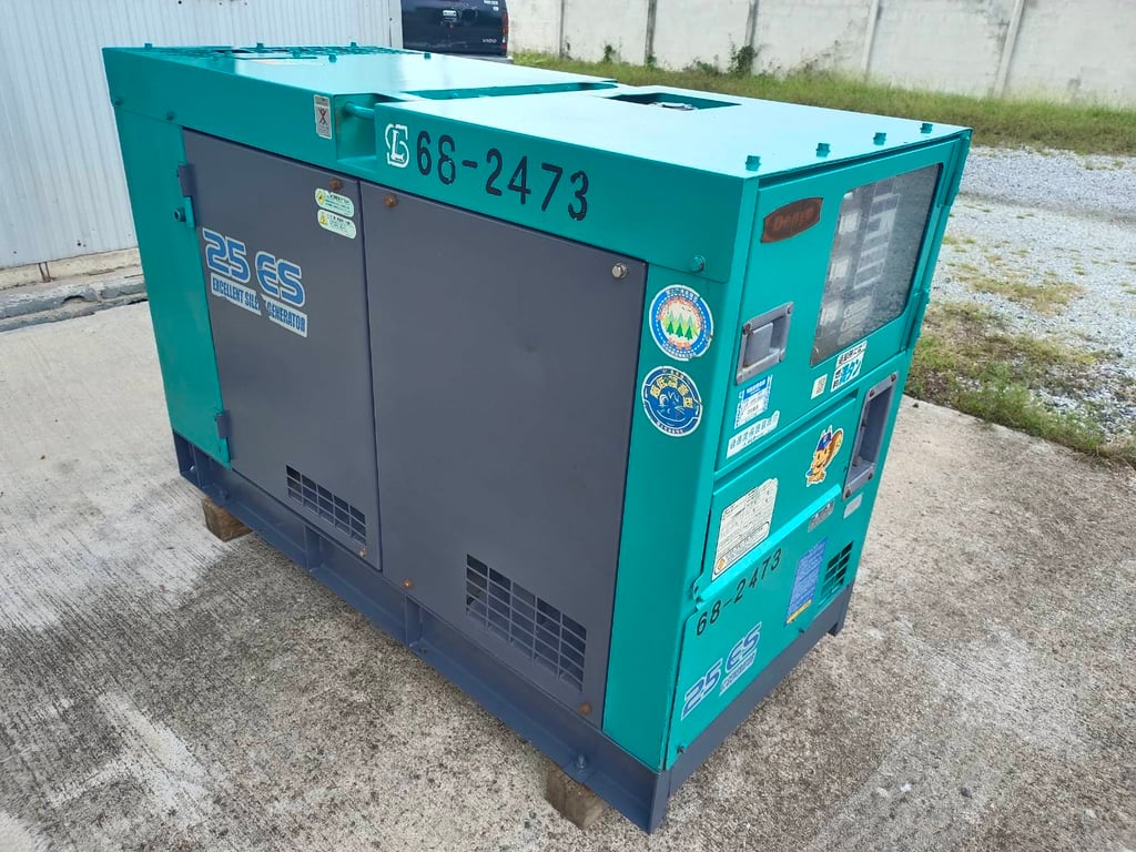 เครื่องปั่นไฟ DENYO 25kva DCA-25ESI2 นำเข้ายี่ปุ่น ไม่เคยใช้งานในไทย