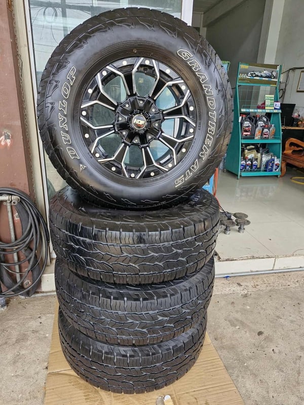 ล้อขอบ 16 พร้อมยาง DUNLOP AT5 สภาพนางฟ้า เหมือนใหม่