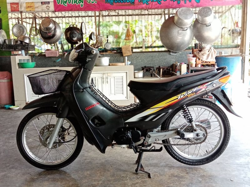Honda​ Wave100 มีเล่มทะเบียน+ชุดโอน(ภาษีขาดเกิน)​ เครื่องเดิม คาบูเดิม 