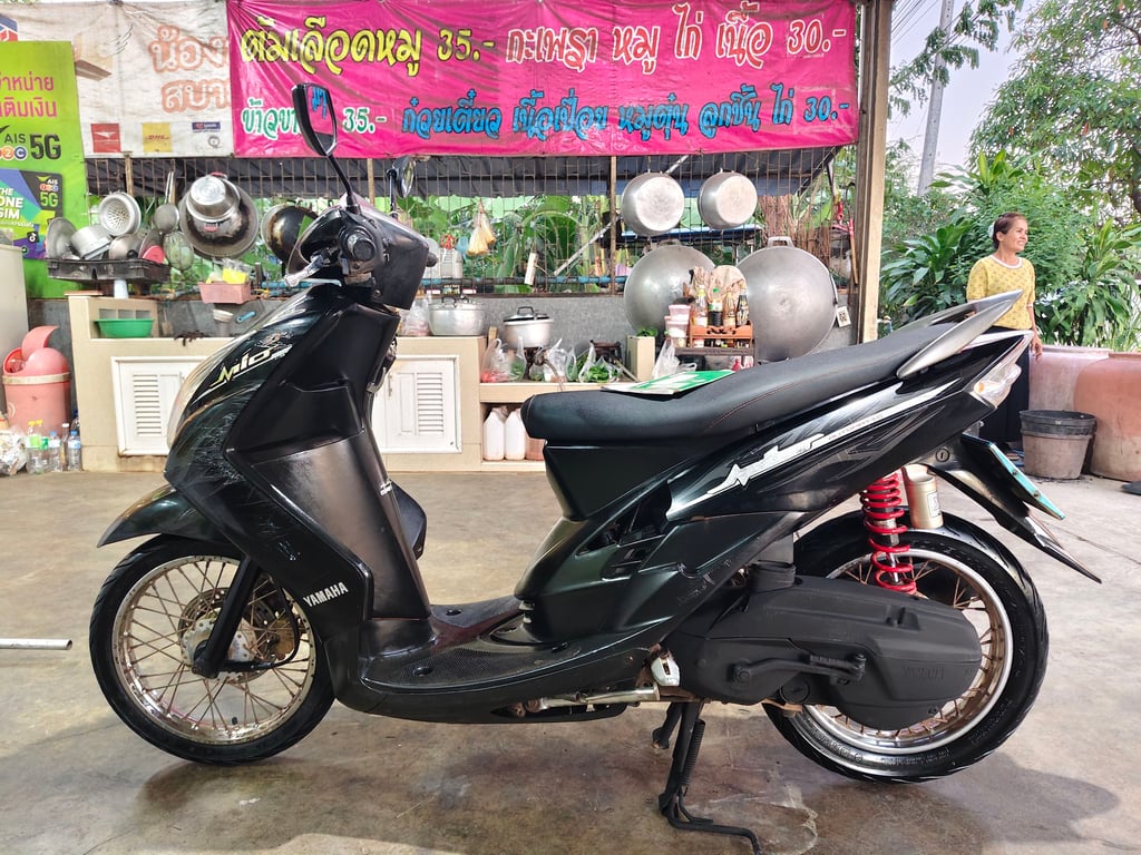 Yamaha​ Mio115 มีเล่มทะเบียน+ชุดโอนลอย (ภาษีขาดเกิน)​ เครื่องเดิม คาบูNpro ระบบไฟติดครบ  ค่าตัว 7,500 บาท          