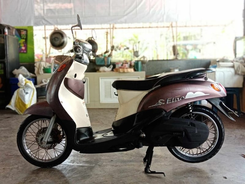 Yamaha​ Fino115 รถปี2007 มีเล่มทะเบียนอย่างเดียว(ภาษี​ขาดเกิน)​  
