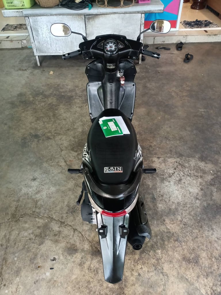 Honda Click110 เครื่องเดิม​ คาบูเเดช​ มีเล่มทะเบียน