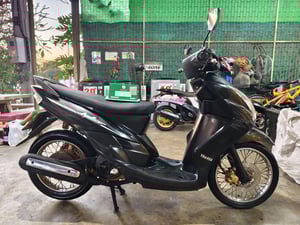 Yamaha​ Mio115 มีเล่มทะเบียน+ชุดโอนลอย (ภาษีขาดเกิน)​ เครื่องเดิม คาบูNpro ระบบไฟติดครบ  ค่าตัว 7,500 บาท          