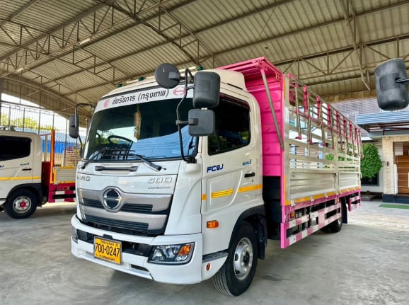 HINO FC 210แรงม้า รถบรรทุก 6ล้อ กระบะคอกสูง ปี2024 เลขไมล์ 39,000 กม.