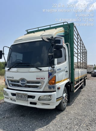 HINO FC 210แรงม้า รถบรรทุก 6ล้อ กระบะคอกสูง ปี2018