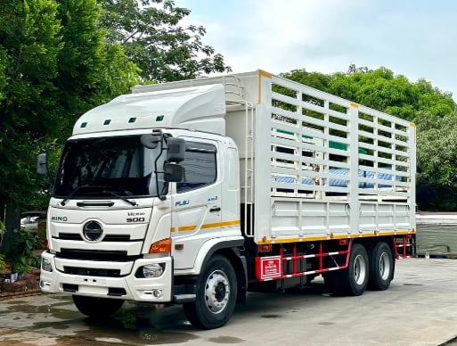 HINO FL 260แรงม้า รถบรรทุก 10ล้อ กระบะคอกสูง ปี2022