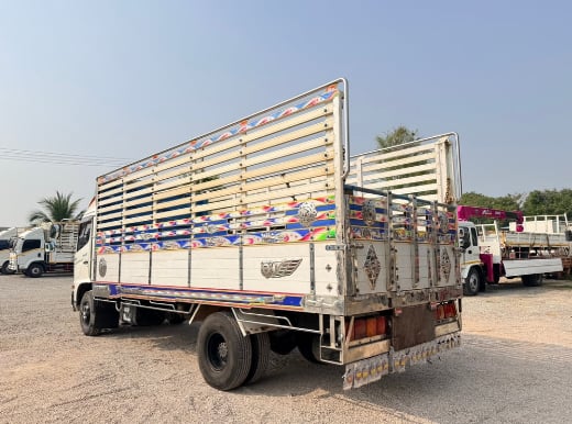 HINO Mega 150แรงม้า รถบรรทุก 6ล้อ กระบะคอกสูง ปี2017