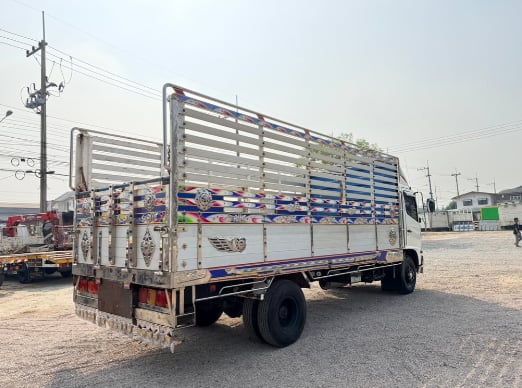 HINO Mega 150แรงม้า รถบรรทุก 6ล้อ กระบะคอกสูง ปี2017