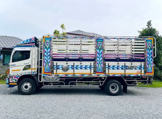 HINO FC 210แรงม้า รถบรรทุก 6ล้อ กระบะคอกสูง ปี2018