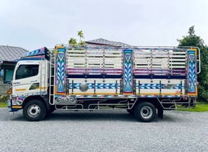 HINO FC 210แรงม้า รถบรรทุก 6ล้อ กระบะคอกสูง ปี2018