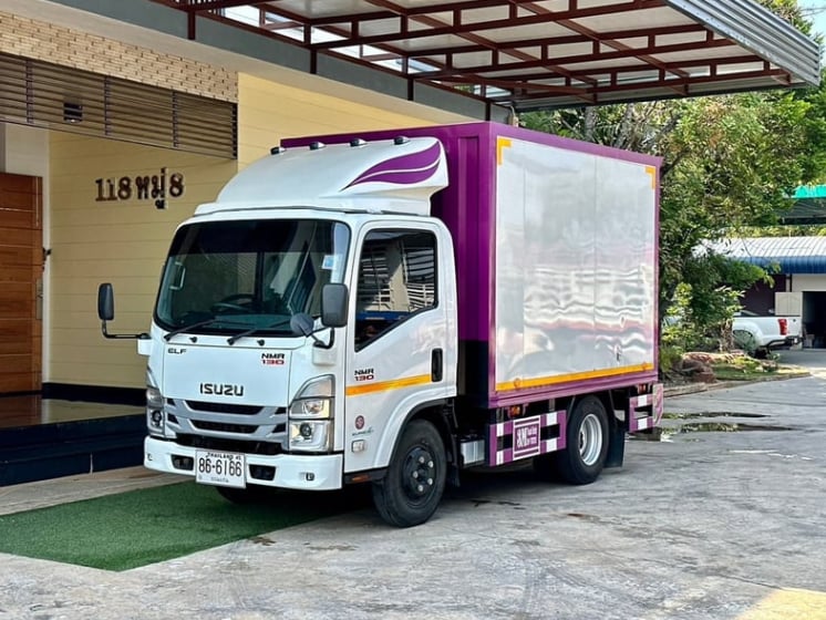 ISUZU NMR 130แรงม้า รถบรรทุก 6ล้อ ตู้แห้ง ปี2024 เลขไมล์ 71,000 กม.