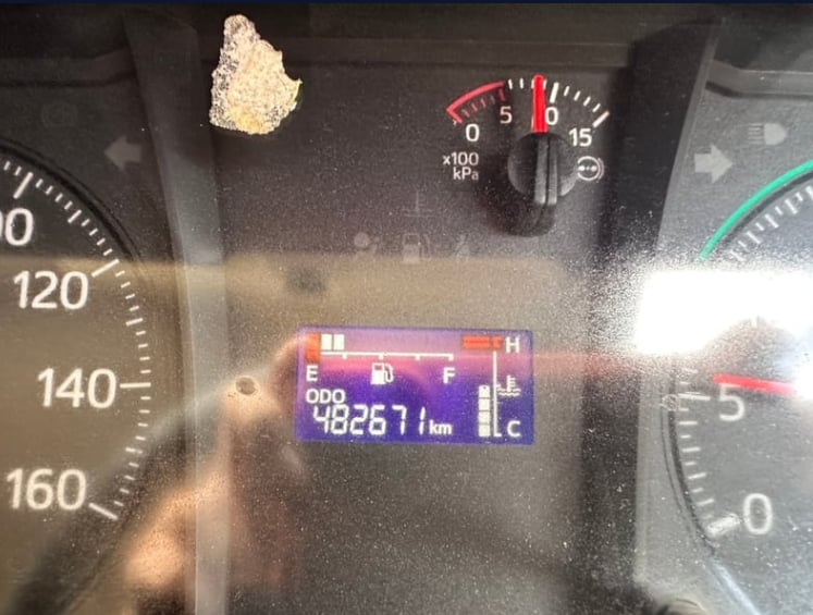 HINO FC 210แรงม้า รถบรรทุก 6ล้อ ตู้แห้ง ปี2021 เลขไมล์น้อยกว่า 500,000 กม.