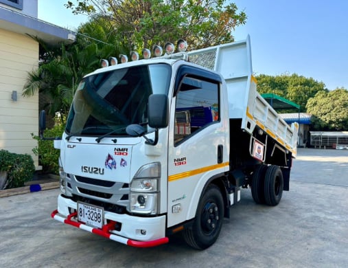 ISUZU NMR 130แรงม้า รถบรรทุก 6ล้อ ดั้มพ์ ปี2023 เลขไมล์ 61,000 กม.