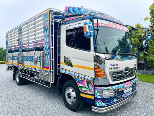 HINO FC 210แรงม้า รถบรรทุก 6ล้อ กระบะคอกสูง ปี2018