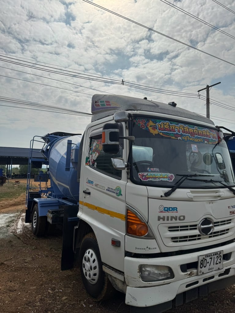 ขายรถโม่ปูน 6 ล้อ 175 Hino ปี58  ขายรถโม่ปูน 6 ล้อ 175 Hino ปี58