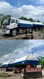 รถพ่วงแม่ลูก ISUZU ถังบรรทุกของเหลว 195 แรงม้า
