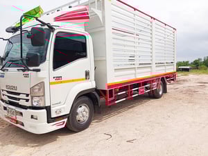 ISUZU FRR 190แรงม้า รถบรรทุก 6ล้อ กระบะคอกสูง ปี2013 เลขไมล์ 200,000 กม.