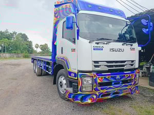 ISUZU FVM300แรงม้า กระบะพื้นเรียบ7.70เมตร