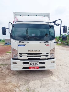 ISUZU FRR 190แรงม้า รถบรรทุก 6ล้อ กระบะคอกสูง ปี2013 เลขไมล์ 200,000 กม.