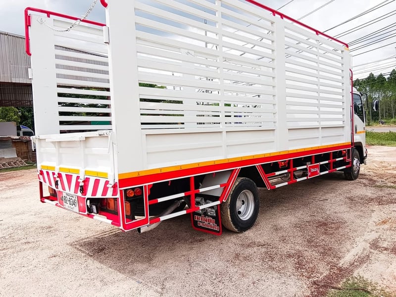 ISUZU FRR 190แรงม้า รถบรรทุก 6ล้อ กระบะคอกสูง ปี2013 เลขไมล์ 200,000 กม.