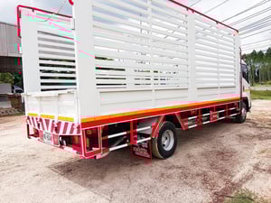 ISUZU FRR 190แรงม้า รถบรรทุก 6ล้อ กระบะคอกสูง ปี2013 เลขไมล์ 200,000 กม.