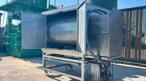 เครื่องล้างสลัดแห้งงานสเตนเลส ขนาดห้อง (กยส) 90 x 135 x 100 cm มีระบบน้ำฉีดล้างในตัว380Vสเตนเลสทั้งตัว