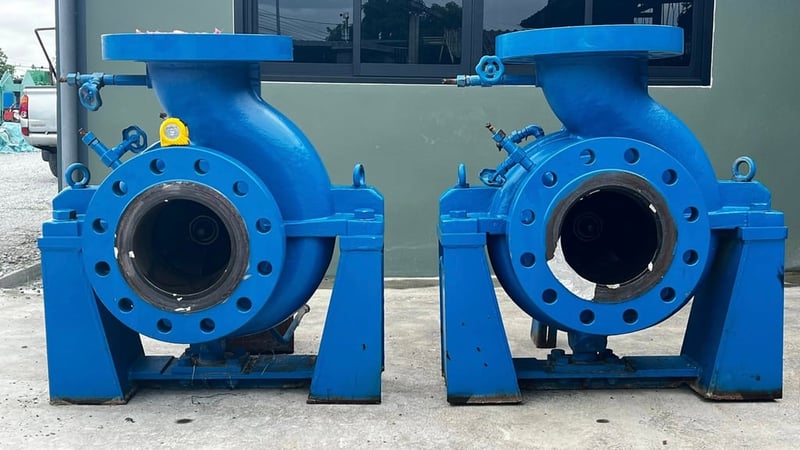 หัวปั้มน้ำหอยโข่ง🇩🇪SULZER GERMANY🇩🇪ขนาด 10 - 10”  H : 52 m Q : 591 m3 h ใช้กับมอเตอร์ 100-125 HP เข้ามา 2 ตัว