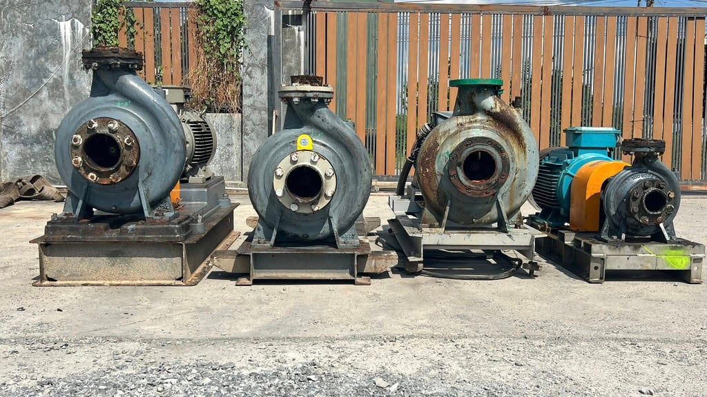 ชุดปั้มน้ำหอยโข่ง EBARA JAPAN 380V เข้ามา 4 ชุด