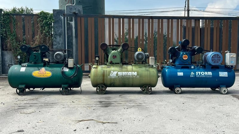 เครื่องปั้มลม 380Vเข้ามา 3 ตัว