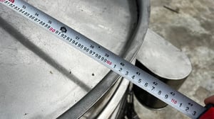 RARE_ITEM ตระแกรงร่อนสั่นเขย่าแบบสเตนเลส แบบ 3 ชั้น เส้นผ่าศูนย์กลาง 1 เมตร (100 cm)380V