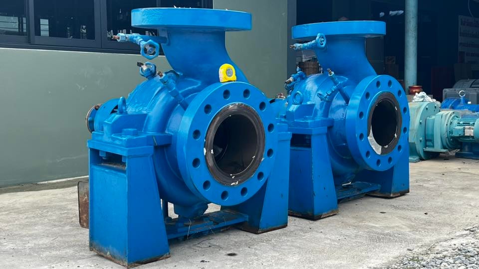 หัวปั้มน้ำหอยโข่ง🇩🇪SULZER GERMANY🇩🇪ขนาด 10 - 10” H : 52 m Q : 591 m3 h ใช้กับมอเตอร์ 100-125 HP เข้ามา 2 ตัว หัวปั้มน้ำหอยโข่ง🇩🇪SULZER GERMANY🇩🇪ขนาด 10 - 10” H : 52 m Q : 591 m3 h ใช้กับมอเตอร์ 100-125 HP เข้ามา 2 ตัว
