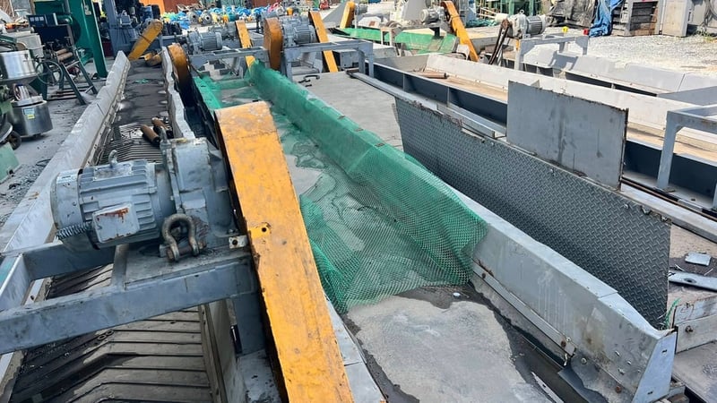 สายพานลำเลียง(CONVEYOR)Made in KOREAรุ่นงานหนัก HEAVY DEUTYแบบพื้นเรียบ  หน้ากว้าง 80  100 cm มีเข้ามา 12 ตัว380Vโครงสร้างหนาแข็งแรงรุ่นงานหนัก สภาพใหม่ใช้น้อยงานตัดประมูล