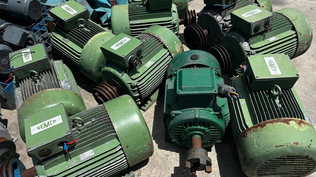มอเตอร์ไฟฟ้ากำลัง SAMCO GERMANY ขนาด 15 HP  4 P  1450 RPM 380V