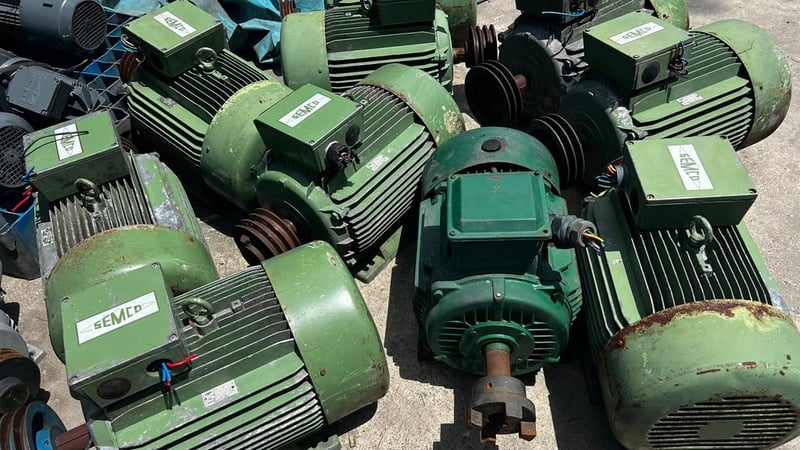 มอเตอร์ไฟฟ้ากำลัง SAMCO GERMANY ขนาด 15 HP  4 P  1450 RPM 380V