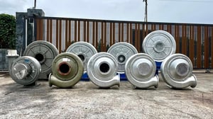 โบลเวอร์ดูดเป่าระบายอากาศ วัสดุอลูมิเนียม ทั้งตัวโข่งและใบพัด มีมาตั้งแต่ขนาด 2 - 15 HP 380V โบลเวอร์ดูดเป่าระบายอากาศ วัสดุอลูมิเนียม ทั้งตัวโข่งและใบพัด มีมาตั้งแต่ขนาด 2 - 15 HP 380V