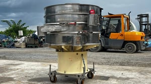 RARE_ITEM ตระแกรงร่อนสั่นเขย่าแบบสเตนเลส แบบ 3 ชั้น เส้นผ่าศูนย์กลาง 1 เมตร (100 cm)380V