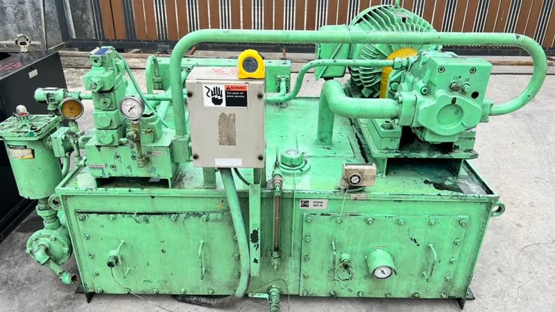 ชุดต้นกำลังปั้มน้ำมันไฮดรอลิค(PowerUnit)YUKEN JAPANขนาด 30 HP Press : 160 bar Tank 500 Litr 380Vงานตัดประมูลพร้อมใช้