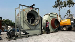 โบลเวอร์ดูดเป่าระบายอากาศ KRUGER FAN BLOWER รุ่นใหญ่บิ๊กไซด์380Vเข้ามา 2 ตัว