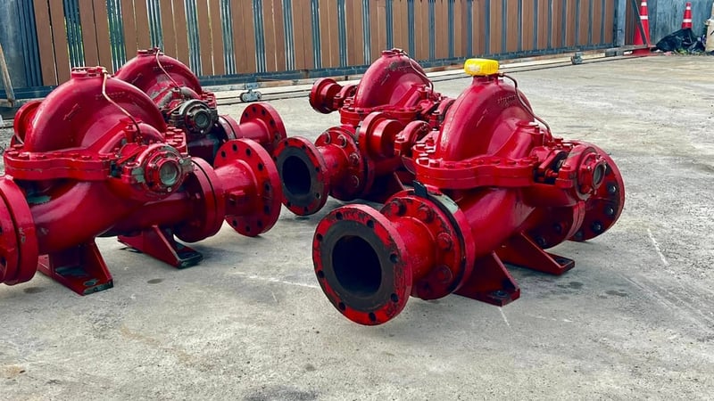 หัวปั้มน้ำสปริทเคส(SplitcasePump)PEERLESS PUMP USAขนาดท่อ 6-6” เดิมติดตั้งอยู่ในระบบดับเพลิง(Fire pump) ปั้มสภาพสวยหมุนนิ่ม มีเข้ามา 4 ตัว