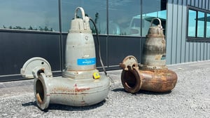 เหลือ 1 ตัว ปั้มจุ่มแช่ไดโว่(Submersible)FLYGT SWEDENขนาด 20 HP  ท่อ 10”380V