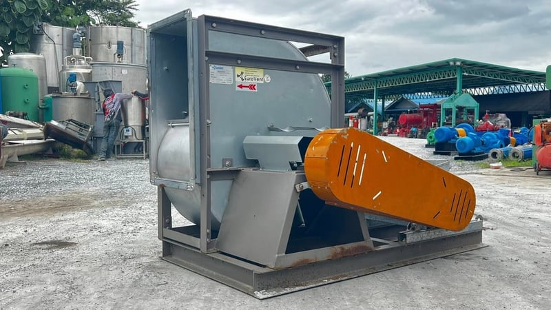 ของใหม่เก่าเก็บ โบลเวอร์ดูดเป่าอากาศของใหม่ EURO VENT ขนาด 5.5 HP 380V ของใหม่เก็บสแปยังไม่ได้ใช้งาน