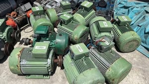 มอเตอร์ไฟฟ้ากำลัง SAMCO GERMANY ขนาด 15 HP  4 P  1450 RPM 380V