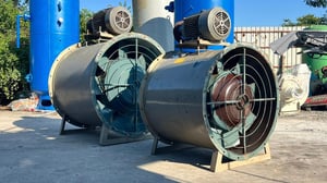 โบลเวอร์ระบายอากาศ_AxialblowerKYOKUTO JAPANมอเตอร์ Mitsubishi 380V เข้ามา 2 ตัว