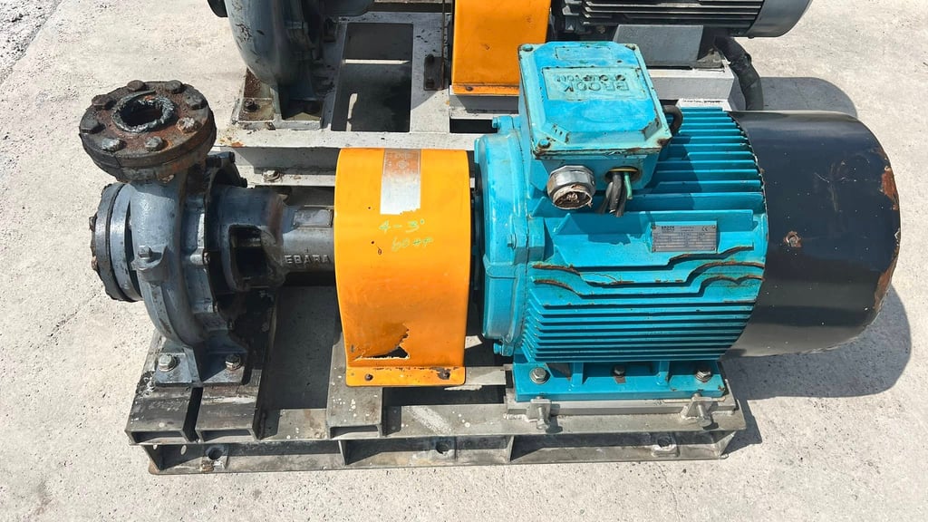 ชุดปั้มน้ำหอยโข่ง EBARA JAPAN 380V เข้ามา 4 ชุด