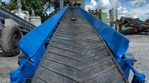 สายพานลำเลียง(CONVEYOR) ขนาดความยาว 9 เมตร หน้ากว้าง 50 cm แบบพื้นเรียบ⚡️380V สายพานลำเลียง(CONVEYOR) ขนาดความยาว 9 เมตร หน้ากว้าง 50 cm แบบพื้นเรียบ⚡️380V