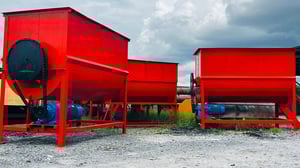 เหลือ 1 ตัว เครื่องผสมวัตถุดิบแนวนอน งานเดิมผสมอาหารสัตว์ รุ่นงานหนักโครงสร้างหนาแข็งแรง มอเตอร์เกียร์ 30 HP 380V เข้ามา 5 ตัว