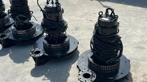 ปั้มเติมอากาศบ่อบำบัด SHINMAYWA JAPAN ขนาด 10 HP  ท่อ 3” 380V